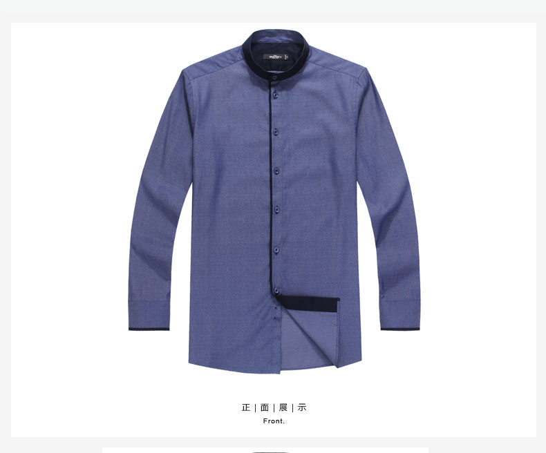 Fabulous Long Sleeve Mandarin Collar Non Iron Shirt Chinese Shirts