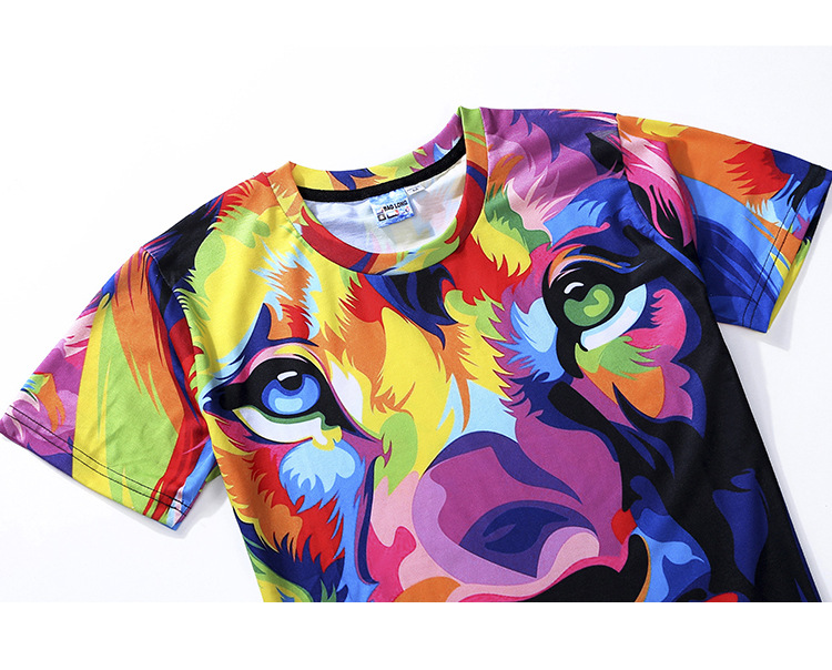 colorful lion shirt