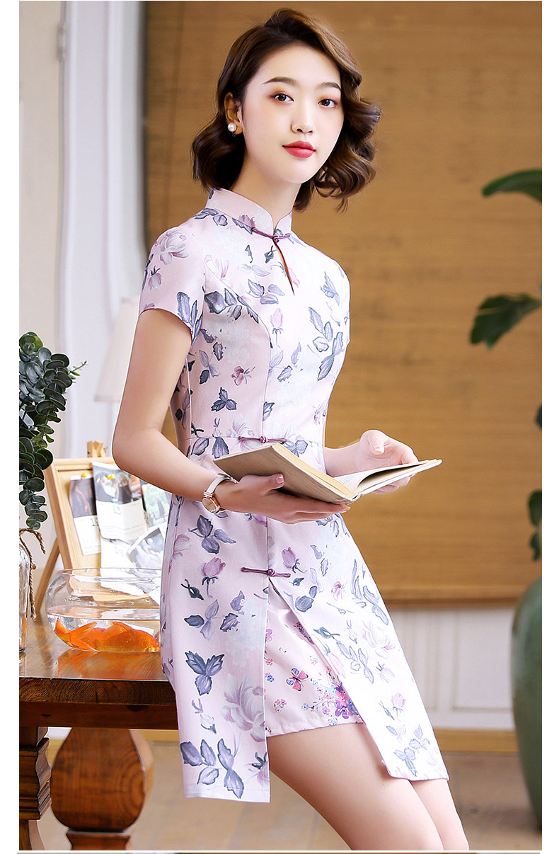 Nice Short Qipao Cheongsam Chinese Dress Pattern B Qipao Cheongsam