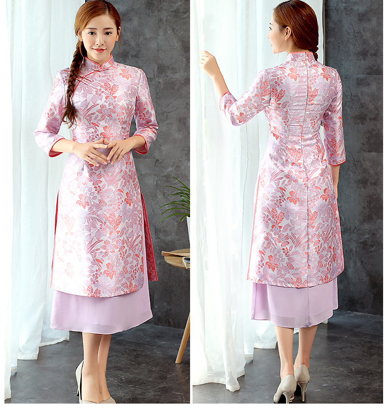 Captivating Two-layer Modern Qipao Chemonsam Dress - Qipao Cheongsam ...