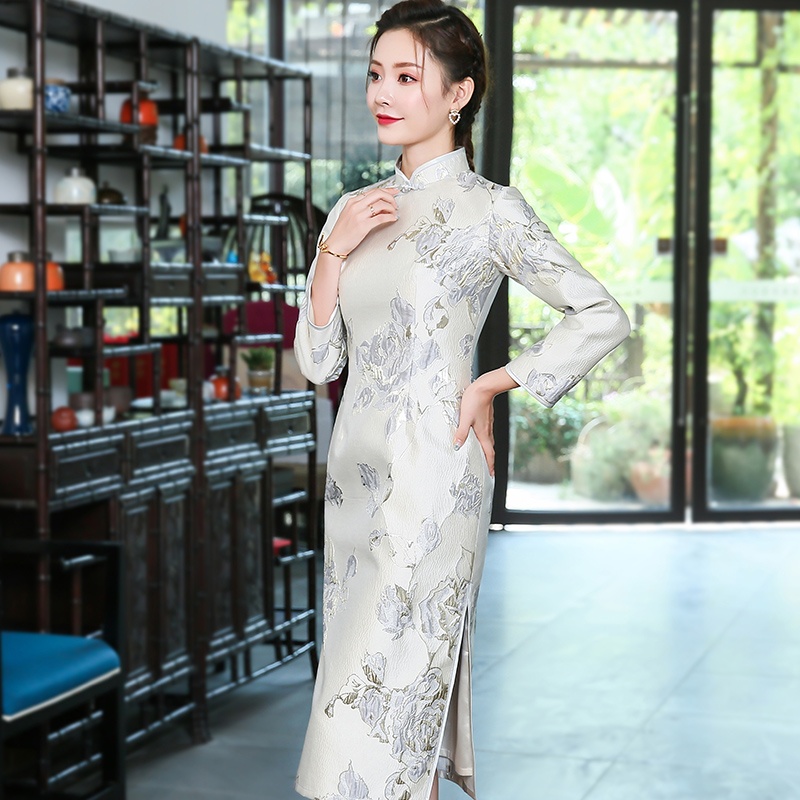 Qipao Cheongsam Chinese Dress Fabulous Jacquard - Qipao Cheongsam ...