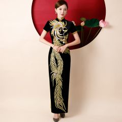 Oriental Qipao Cheongsam Chinese Dress -7Z37S3X9
