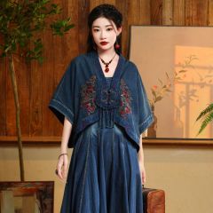 Oriental Chinese Shirt Blouse Costume -M49FGDFU