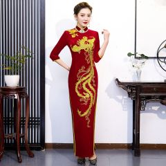 Oriental Qipao Cheongsam Chinese Dress -4H77L9D2M
