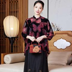 Oriental Chinese Shirt Blouse Costume -7DX6WI8P0