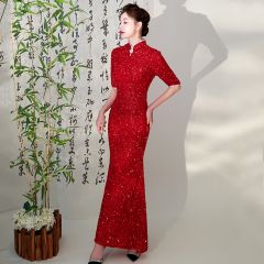 Oriental Qipao Cheongsam Chinese Dress -9FXKW67MW-4