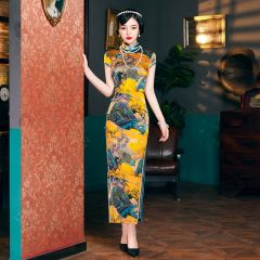 Oriental Qipao Cheongsam Chinese Dress -CAXKQKF1D