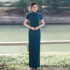 Oriental Qipao Cheongsam Chinese Dress -FHQV1FG56