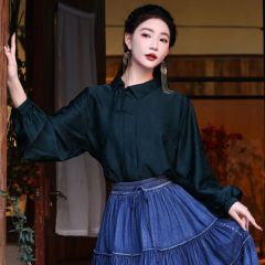 Oriental Chinese Shirt Blouse Costume -FIEFZRSWP