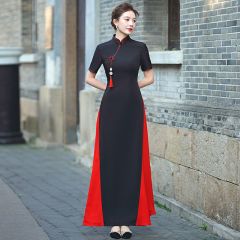 Oriental Qipao Cheongsam Chinese Dress -G7AJQRW2H