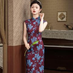 Oriental Qipao Cheongsam Chinese Dress -G8FPNLBPU-1