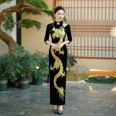 Oriental Qipao Cheongsam Chinese Dress -HMREDDBA3