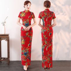 Oriental Qipao Cheongsam Chinese Dress -JC8NKFPEL-2