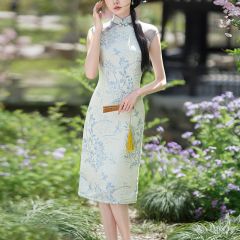 Oriental Qipao Cheongsam Chinese Dress -KU44LGQZK