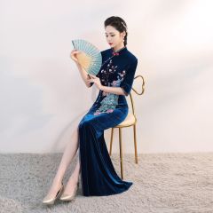 Oriental Qipao Cheongsam Chinese Dress -MLESZJ2RB