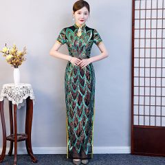 Oriental Qipao Cheongsam Chinese Dress -NYW4IT2I5