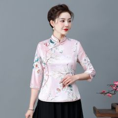 Oriental Chinese Shirt Blouse Costume -TND63TG7N-4