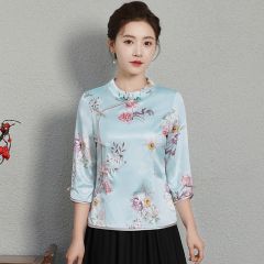 Oriental Chinese Shirt Blouse Costume -TNQF1SV5A-1