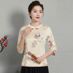 Oriental Chinese Shirt Blouse Costume -TNQF1SV5A-2