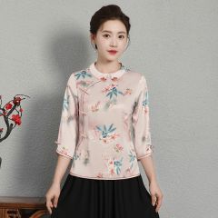 Oriental Chinese Shirt Blouse Costume -TNQF1SV5A-4