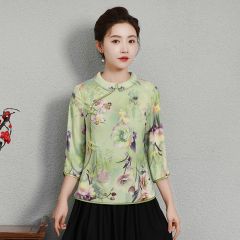 Oriental Chinese Shirt Blouse Costume -TNQF1SV5A-7