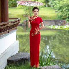 Oriental Qipao Cheongsam Chinese Dress -UQR4ZSBMY