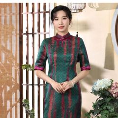 Oriental Qipao Cheongsam Chinese Dress -X8LFNSBUJ