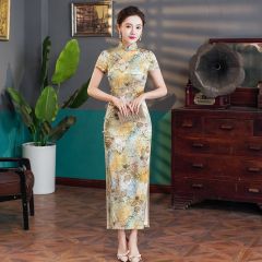 Oriental Qipao Cheongsam Chinese Dress -XK4QOXZHG