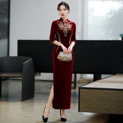 Oriental Qipao Cheongsam Chinese Dress -GXGGT9P0I