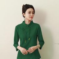 Oriental Chinese Shirt Blouse Costume -DPYV1TI8Q-2