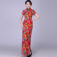 Oriental Qipao Cheongsam Chinese Dress -JC8NKFPEL-1