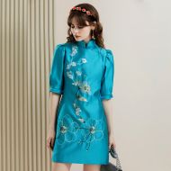 Oriental Qipao Cheongsam Chinese Dress -KSZUZ4FB2-2