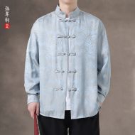 Chinese Shirt Blouse Kung Fu Costume -TD7JQNK1B-1