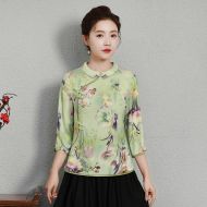 Oriental Chinese Shirt Blouse Costume -TNQF1SV5A-7