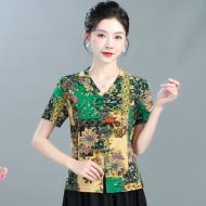 Oriental Chinese Shirt Blouse Costume -W5R01OV0V-2